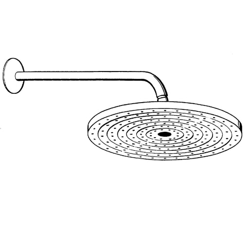 Hansgrohe - Regenbrause RAINDANCE Air 240 mit Brausearm 389mm 27474000 chrom