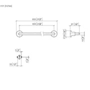 Dornbracht - Badetuchhalter TARA 83060892 messing gebürstet