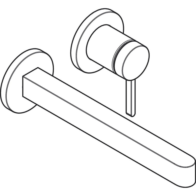 Hansgrohe - 2-Loch Waschtischmischer Unterputz FINORIS F-Set langer Auslauf chrom