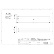 Adolf Schmidt - Handtuchhalter Serie 1000 2-armig chrom