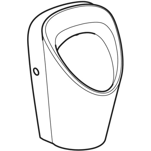 Geberit Vertriebs - Renova S Urinal, Zulauf von hinten Abgang hinten od. unten, weiß