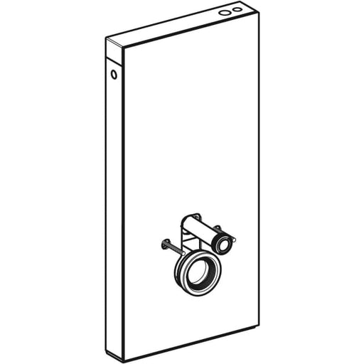 Geberit Vertriebs - Monolith Plus Sanitärmodul f. WWC 101cm, Glas sand-grau /Aluminium