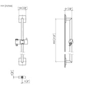 Dornbracht - Duschgarnitur SYMETRICS 26413980 chrom