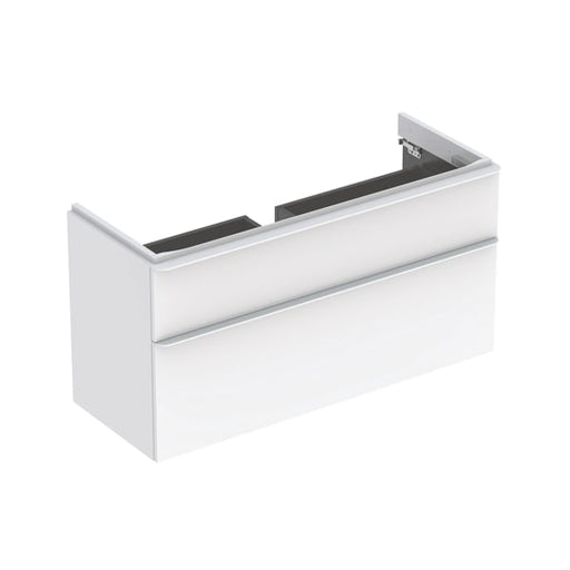 Geberit Vertriebs - Smyle Square US für WT, m. 2 Schubl. 118,4x61,7x47cm, weiß