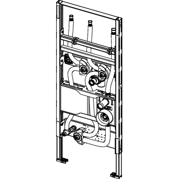 TECE SE - TECEprofil Waschtischmodul z. Anschluss von Durchlauferhitzern, BH 1120 mm