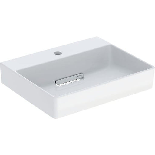 Geberit Vertriebs - ONE Waschtisch 50x41 cm, Abg. horiz. m. Hl., o. Ül., weiß, KeraTect/weiß glzd