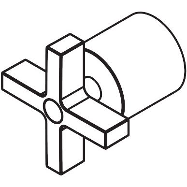 Hansgrohe - Kreuzgriff Citterio Thermostat 39397000 verchromt