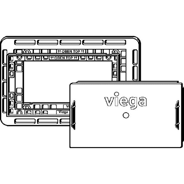 Viega - WC Einbaurahmen 8651.1 fliesenbündig verchromt