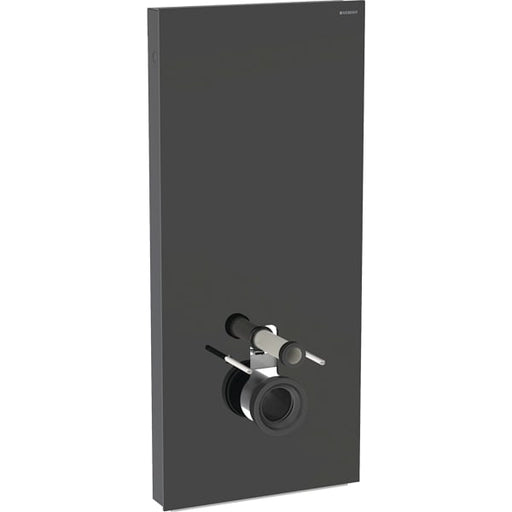 Geberit Vertriebs - Monolith Plus Sanitärmodul f. WWC 114cm, Glas schwarz / alu. schwarzchrom