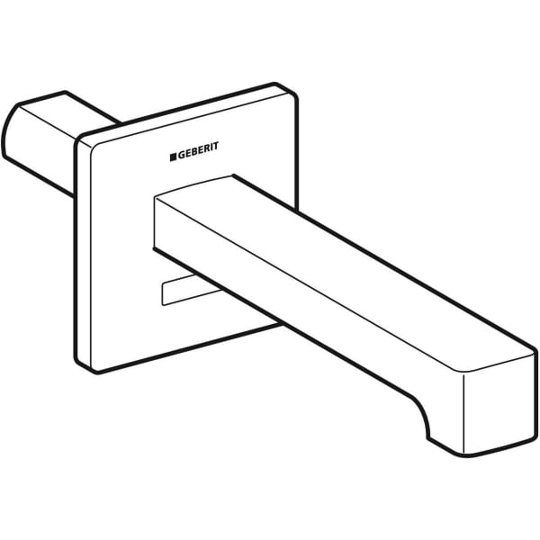 Geberit Vertriebs - Brenta WT-Armatur, Wandmontage L:17cm, schwarz matt / Etc
