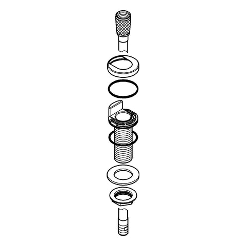 Grohe - Schlauchdurchführung 46730 supersteel