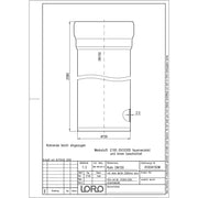 Lorowerk - Rohr 01004. DN 150x2500mm mit 1 Muffe