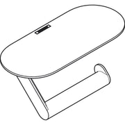 Hansgrohe - Papierrollenhalter WALLSTORIS mit Ablage mattschwarz