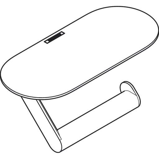 Hansgrohe - Papierrollenhalter WALLSTORIS mit Ablage mattschwarz
