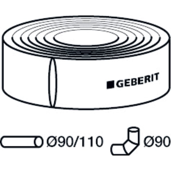 Geberit Vertriebs - Dämmschlauch aus PE d90/110 308.921 (RL: 15 m) j.M