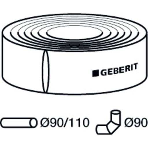 Geberit Vertriebs - Dämmschlauch aus PE d90/110 308.921 (RL: 15 m) j.M