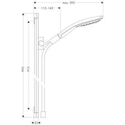 Hansgrohe - Brausenset RAINDANCE SELECT 150 Raindance Unica'S 900mm weiss/chrom