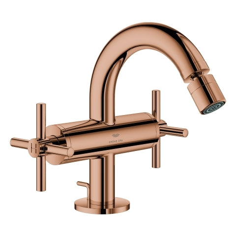 Grohe - 2-Griff-Bidetbatt. Atrio 24353 Kreuz-Griff warm sunset