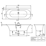 VILLEROY & BOCH - Badewanne Loop&Friends 1700x750x470mm
