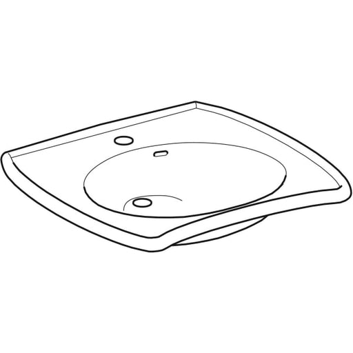 Geberit Vertriebs - WT VITALIS, barrierefrei, 65x60cm m. Hl., m. Ül., weiß