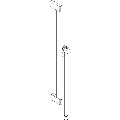 Hansgrohe - Brausestange Unica S Puro 650mm mit Easy Slider und Brauseschlauch chrom