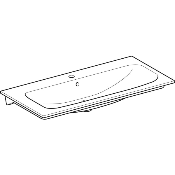 Geberit Vertriebs - RENOVA Nr.1 Plan Möbel-WT Slim 1000x480mm, m. Hl., m. Ül., weiß