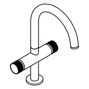 Grohe - WT-Einlochbatt. Atrio Private C. 21138 L-Size Knopfbetät. cool sunrise