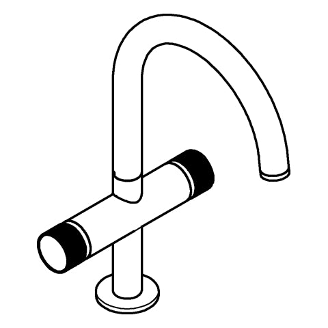 Grohe - WT-Einlochbatt. Atrio Private C. 21138 L-Size Knopfbetät. cool sunrise