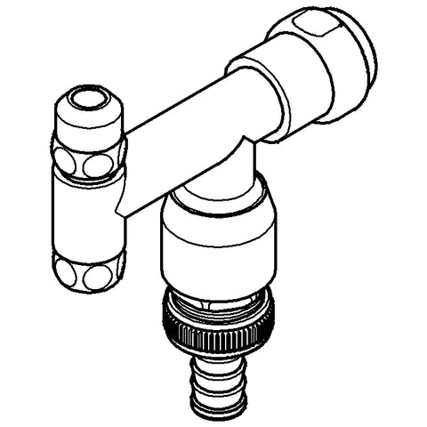 Grohe - WAS-Ventil Eckfix 41033 Design-Gr. DN10 mit RV u. Rohrbelüfter chrom