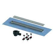 TECE SE - TECElinus Plus Duschrinnenset, Ablauf Norm, Rost 2 in 1, 900mm