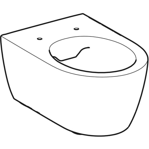 Geberit Vertriebs - iCon Wand-WC Tiefspüler, Rimfree geschl. Form, T:53cm, weiß, NEU