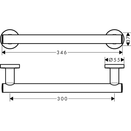 Hansgrohe - Haltestange LOGIS Universal chrom