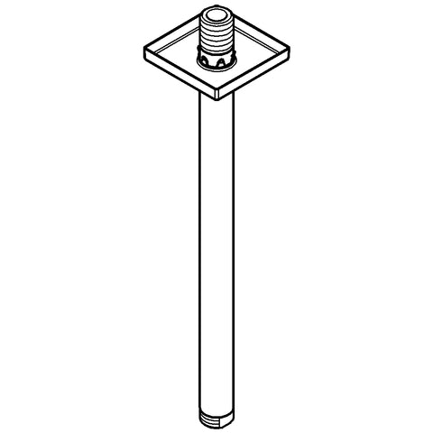 Grohe - Deckenauslass RAINSHOWER 27484 eckige Rosette Länge 292mm chrom