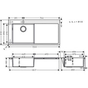 Hansgrohe - Einbauspüle 450 S716-F450