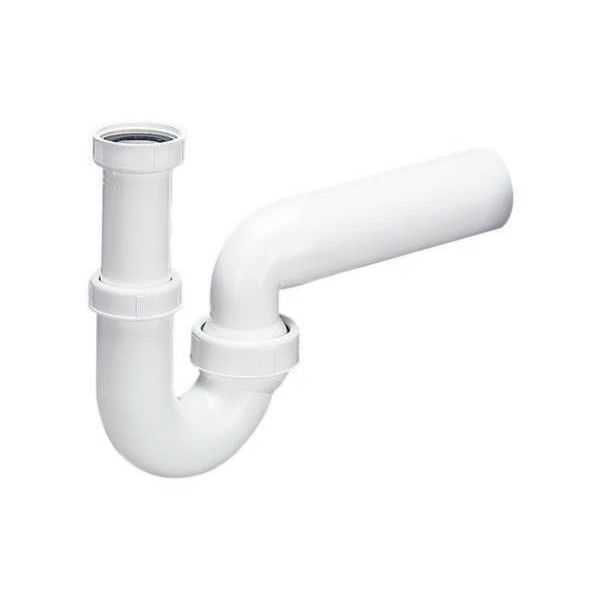 Dallmer - Röhren-Siphon 100/0, 1 1/2xDN40 o.WA-Anschluss