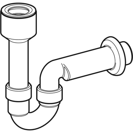 Geberit Vertriebs - Röhrengeruchsverschluss für Ausgussbecken d50 Abgang horizontal