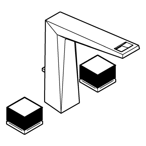 Grohe - 3-L-WT-Batt. Allure Bril. PC 20670 Kubusbetätigung Rändel chrom