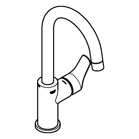 Grohe - EH-WT-Batterie EUROSMART 23970_3 L-Size Push-open Ablaufgarnitur chrom