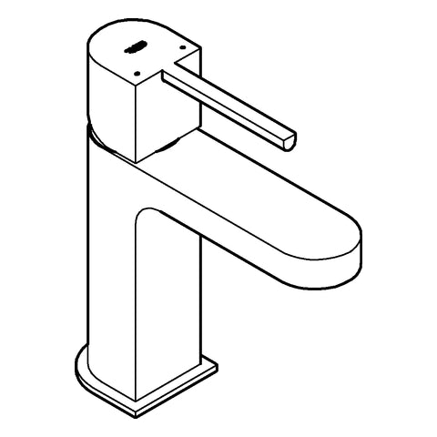 Grohe - EH-Waschtischbatterie PLUS 33163 S-Size Push-open Ablaufgarnitur chrom