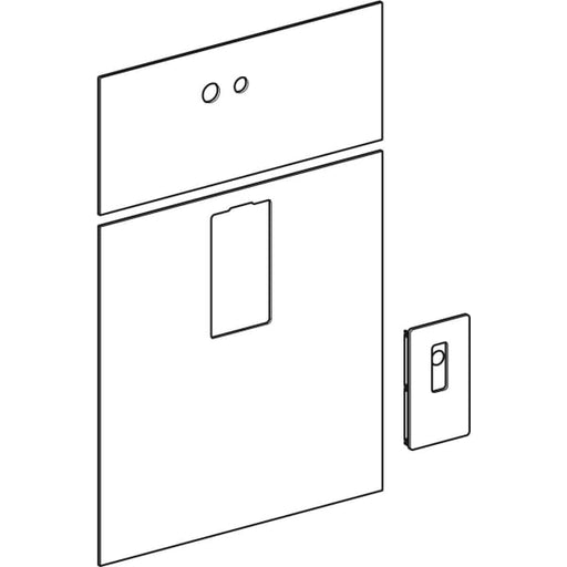 Geberit Vertriebs - Frontverkleidung zu Monolith Sanitär- modul für WT B 73cm 8li Glas umbra
