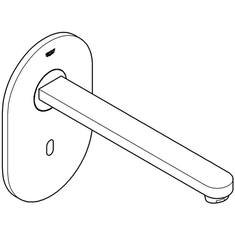 Grohe - IR-WT Elektronik EUROSMART 36334 CE Wand Auslauf 230mm 230V edelstahl