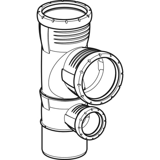 Geberit Vertriebs - Silent-Pro Kombibogenabzweig 87,5Gr d90/90/50