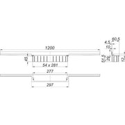Dallmer - Duschrinne CeraWall Individual 1200 mm