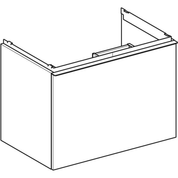 Geberit Vertriebs - Acanto US für WT B:75cm, 1 Schubl. 1 i.Schubl., Eiche