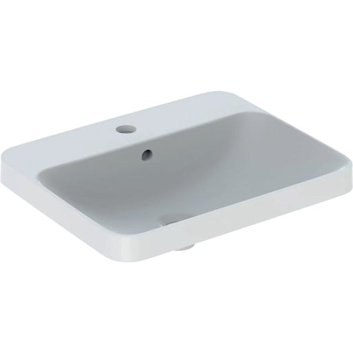 Geberit Vertriebs - Einbau-WT VARIFORM, rechteckig 550x450mm, mit Hahnloch, m. Ül., weiß