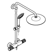 Grohe - Duschsystem EUPHORIA 260 27615_2 Wandmontage THM CoolTouch chrom