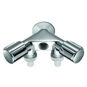 SCHELL - NA-Doppelventil 1/2, chrom COMFORT m. 2 Anschl, m. RV