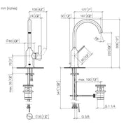 Dornbracht - WT-EHM mit Ablaufgarnitur VAIA 33500809 platin