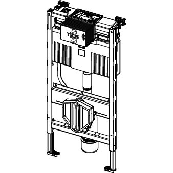 TECE SE - TECEprofil WC-Modul mit Uni-Spülkasten, Bauhöhe 980 mm