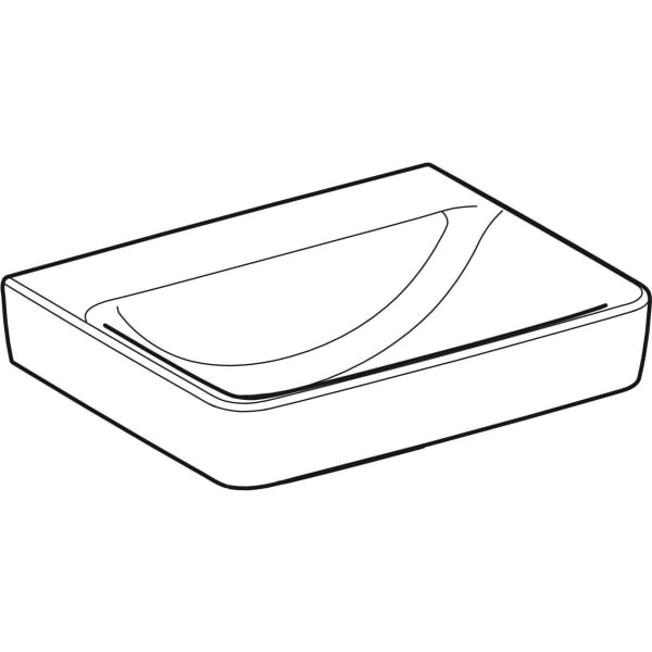 Geberit Vertriebs - RENOVA Plan Waschtisch, 55x44cm o. Hl., o. Ül., weiß, NEU